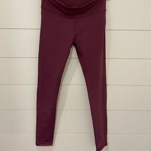 Fabletics Tights- Burgundy